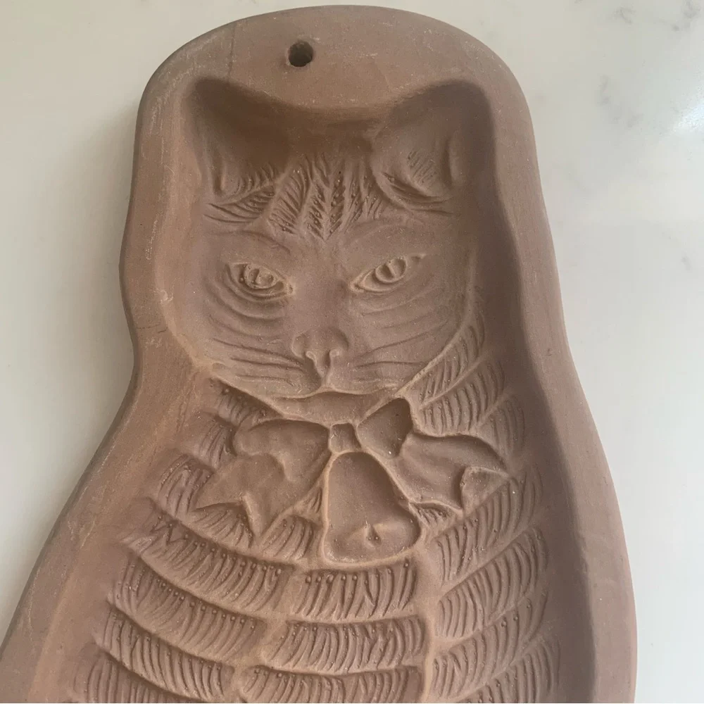 Vintage 1981 Hartstone Cat Cookie Stone mold